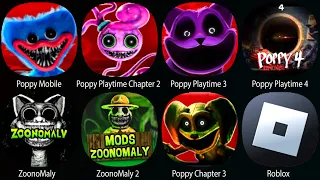 PoppyMobile,Poppy Playtime Chapter 2,Poppy Playtime Chapter 3,Poppy Playtime 4,Zoonomaly,Roblox..