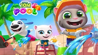 Talking Tom Pool Android Gameplay #2 - Best Games For Kids