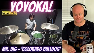 Drum Teacher Reacts: Mr. Big - Colorado Bulldog / Drum Covered by YOYOKA