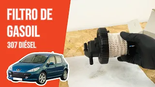Cómo cambiar el filtro de gasoil Peugeot 307 2.0 HDi ⛽