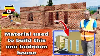 Material used to build this 1 bedroom house in Uganda