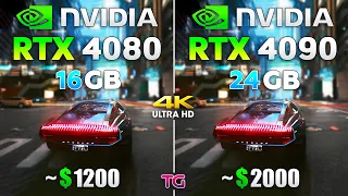 RTX 4080 vs RTX 4090 -  How Big is the Difference in New Games