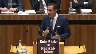 40125Sondersitzung des Nationalrates zu den Terroranschlägen Heinz Christian Strache FPÖ 2015/01/14