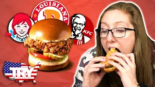 Irish People Try American Chicken Sandwiches For The First Time... in AMERICA!