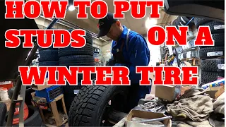 HOW TO INSTALL STUDS ON WINTER TIRE