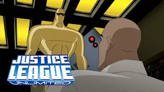 Gold Amazo finally meets Lex Luthor to destroy him | Justice League Unlimited