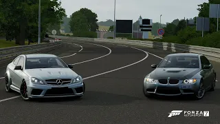 Forza 7 Drag race: BMW M3 (Tuned) vs Mercedes-Benz C63 AMG (Tuned)