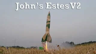 John's Camo Estes V2 Evening Rocket Launch