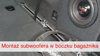 BMW X5 F15 montaż subwoofera w boczku bagażnika