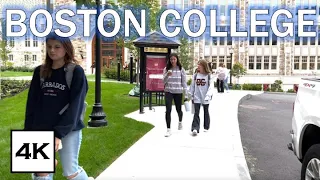 Boston College Tour · BC Campus Walk · 4K