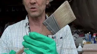 HOW TO CLEAN A PAINT BRUSH  - Oil Based
