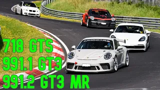 Porsche Cayman 718 GTS or 991.2 GT3 MR? On the Nürburgring Nordschleife