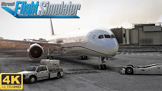 Microsoft Flight Simulator 2020 ► ULTRA GRAPHICS ► United 787-10 Dreamliner ► Take-off ► 4K