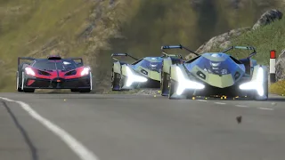 Bugatti Bolide vs Lamborghini V12 Vision GT Sports at Highlands