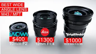 Laowa 10mm F2 vs Leica 12mm F1.4 vs Voigtlander 10.5mm F0.95 | Best Wide Angle Lens MFT/M43 | GH5