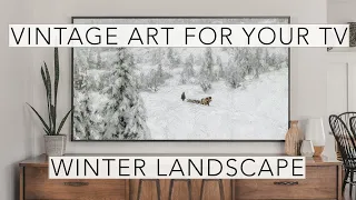 Winter Landscape | Turn Your TV Into Art | Vintage Art Slideshow | 1Hr of 4K HD Paintings