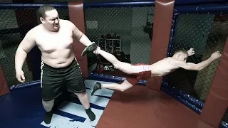 Амбал чуть не раздавил бойца 160 KG VS 60 KG