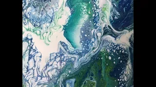 (216) Flip and Drag - Airbrush - Acrylic Pouring