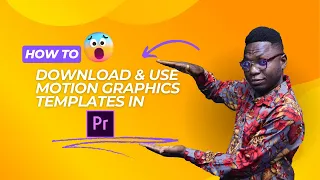 How to download and Install motion graphics templates in Adobe Premier Pro