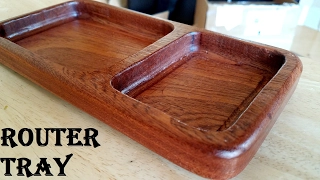 Router Tray (with home-made template/ no fancy bits) | Woodworking