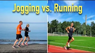 The difference between jogging and running