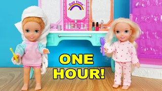 Elsie  and Annie Morning Routine Kids Stories | 1 Hour Video