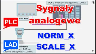 Sygnały analogowe PLC instrukcje NORM_X i SCALE_X