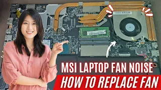 Msi laptop fan noise || MSI - ms16r4 || How to replace fan