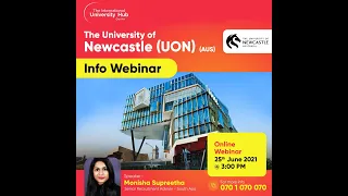 Info Webinar: The University of Newcastle, Australia