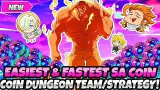 *EASIEST & FASTEST SA COIN DUNGEON GUIDE* The Best Team & Strategy For More Coins (7DS Grand Cross)
