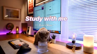 6-Hour Study with Me & My Cat | Pomodoro Timer, Lofi Relaxing Music | Day 65