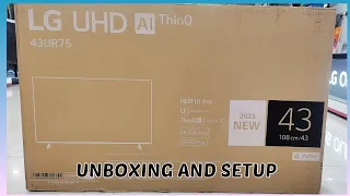 43UR7550  Unboxing and set-up|  LG New modal TV UR7550 2023