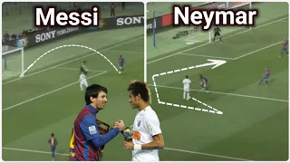 When Neymar met Messi for the first time...