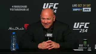 UFC 254: Dana White reacts to Khabib Nurmagomedov's retirement