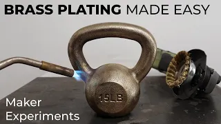 Brass Plating a Kettlebell | Maker Experiments 01