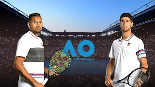 Nick Kyrgios vs Karen Khachanov - Australian Open 3rd Round 2020 | Tennis Elbow Gameplay