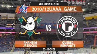 QUEBEC PEWEE AAA | 2010AAA Anaheim Jr Ducks vs Quebec Rempart  (02-15-2023)
