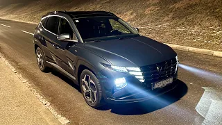 New Hyundai TUCSON 2021 - FULL LED lights test & demonstration (Premium Plus, 1.6 T-GDI)