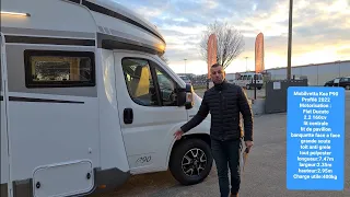 camping-car Profilé Mobilvetta kea P90 lit centrale banquette face face lit de pavillon modèle 2022