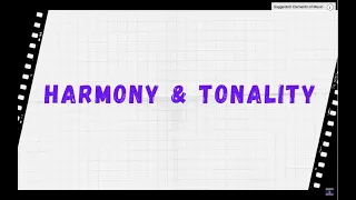 Elements of Music 2- Harmony and Tonality - GCSE Music