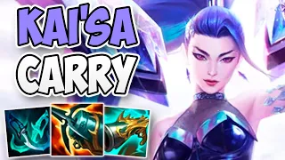 INSANE KAI'SA ADC SOLO CARRY IN CHALLENGER! | CHALLENGER KAI'SA ADC GAMEPLAY | Patch 12.18 S12