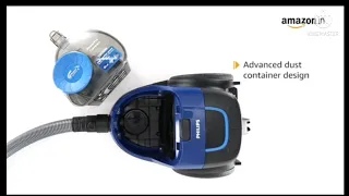 Philips PowerPro FC9352/01 Compact Bagless Vacuum Cleaner (Blue)