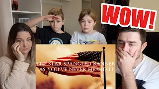 New Zealand Family Reacts to The Star Spangled Banner As You've Never Heard It! (EMOTIONAL)