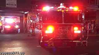 FDNY Fire Response - E54 L4 B9 E65 L2