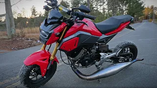 Two stroke 40hp swapped Grom first Drive!