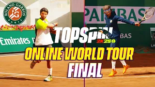 TopSpin 2K25 Online World Tour First Grand Slam Final (Roland-Garros) | Ranked Gameplay MyPlayer