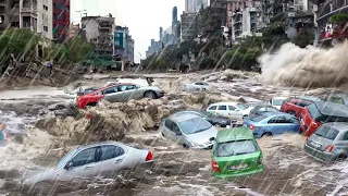 Apocalyptic Footage from China! Сity went under water due to flooding in Beijing and Fujian