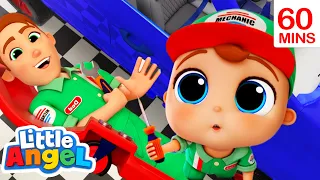 Fixing Cars Song | Little Angel & Cocomelon Nursery Rhymes