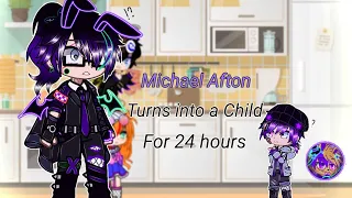 Michael Afton is a Child for 24 hours || FNaF || [MY AU] || ☆*• Black Cat Dragon •*☆