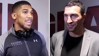 Anthony Joshua & Vladimir Klitschko Interviews At Press Conference Ahead Of April Fight